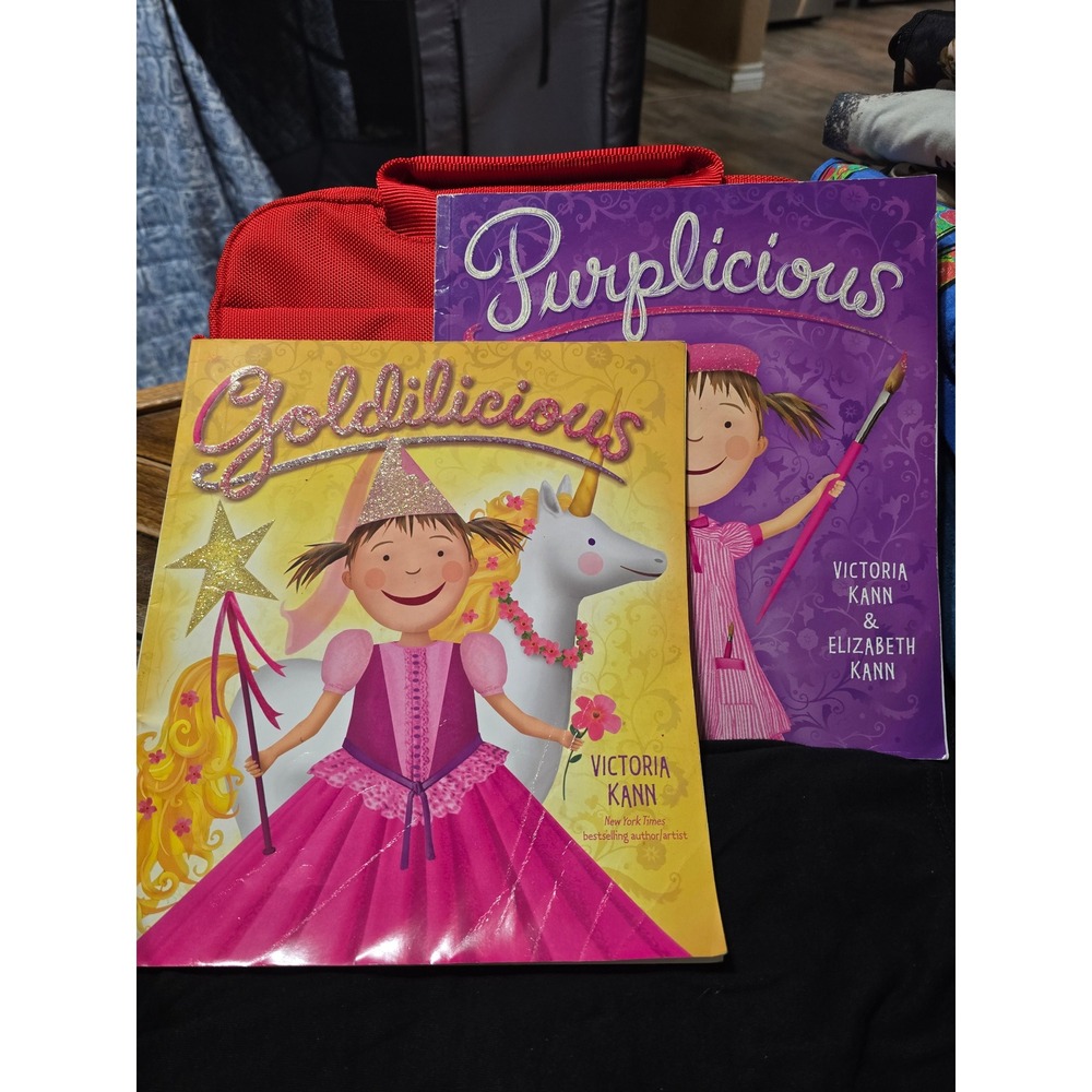 Pinkalicious Book Lot Purplicious Goldilicious Victoria Kann Scholastic Set